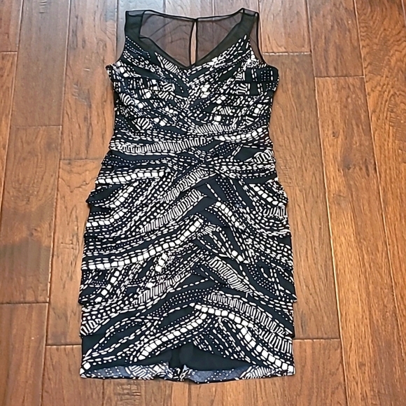 Adrianna Papell sleeveless dress with ruffled layers size 10 - Picture 1 of 13
